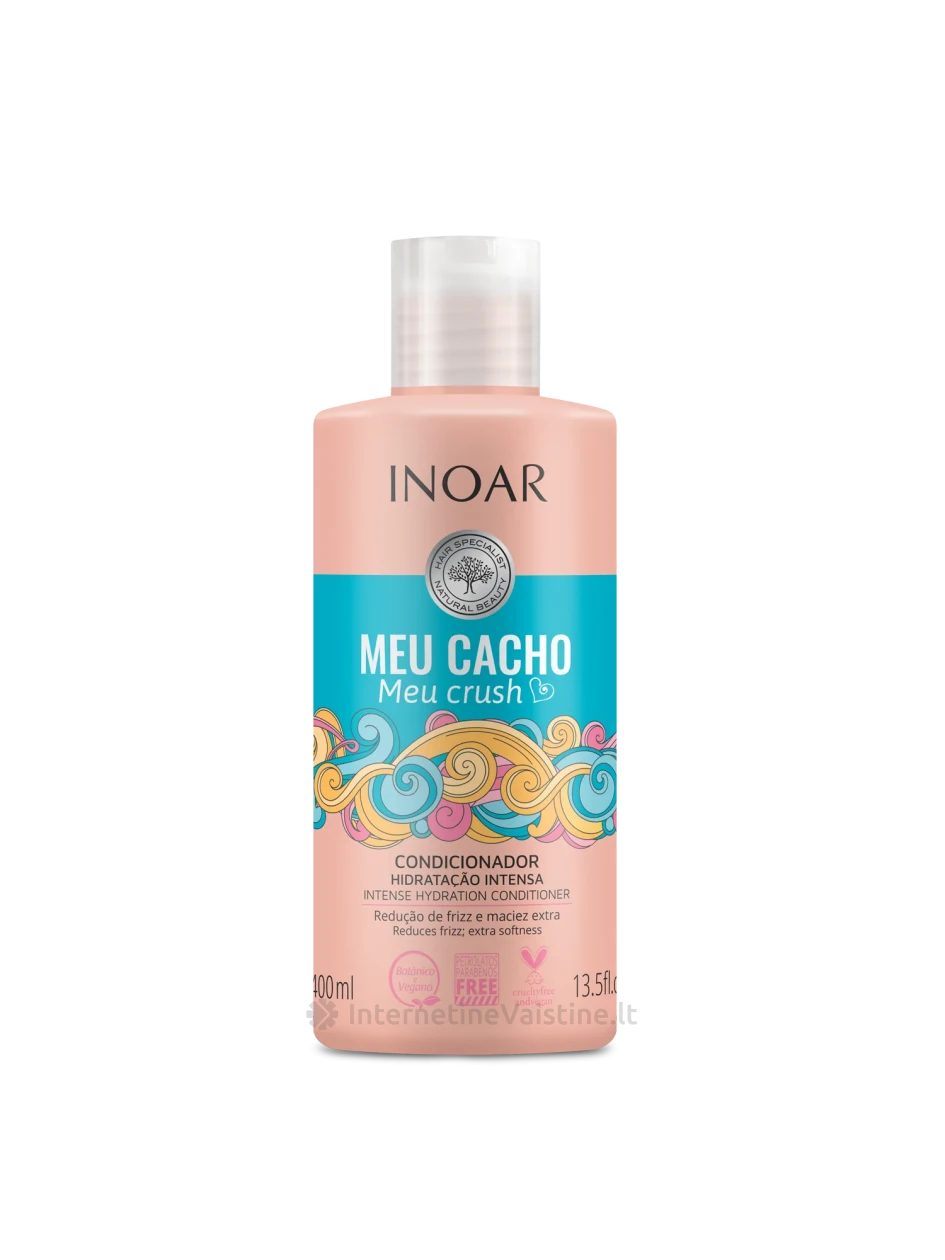 INOAR Mey Cacho Meu Crush kondicion. garb. plauk., 400 ml, Vnt | internetinevaistine.lt