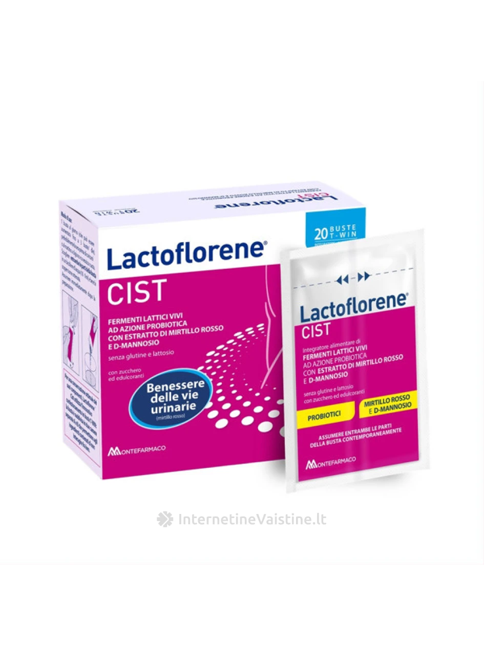 LACTOFLORENE maisto papildas milteliais CIST, N20 | internetinevaistine.lt