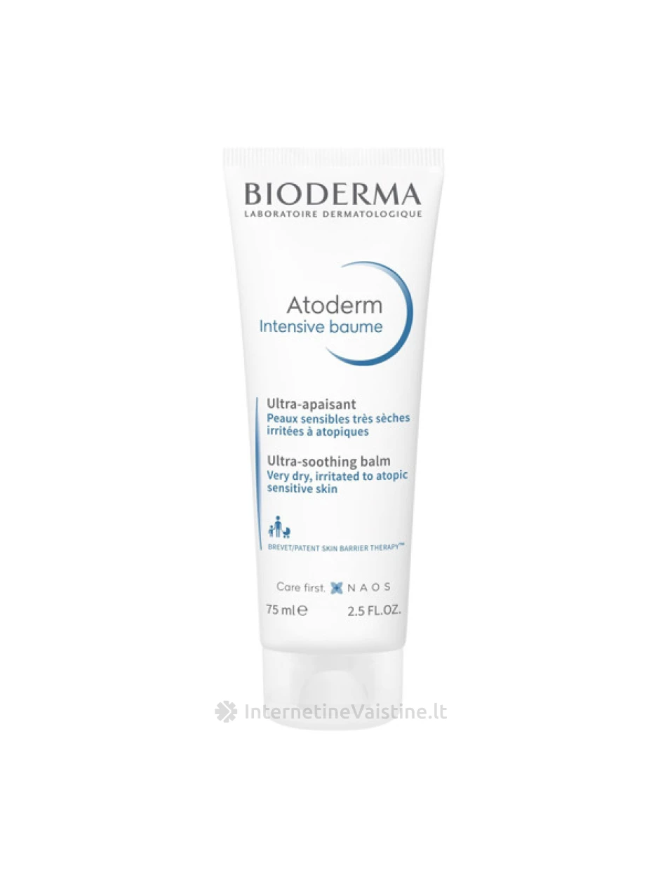 ATODERM Intensive baume kremas emolientas s/atop. odai 75ml, Vnt | internetinevaistine.lt