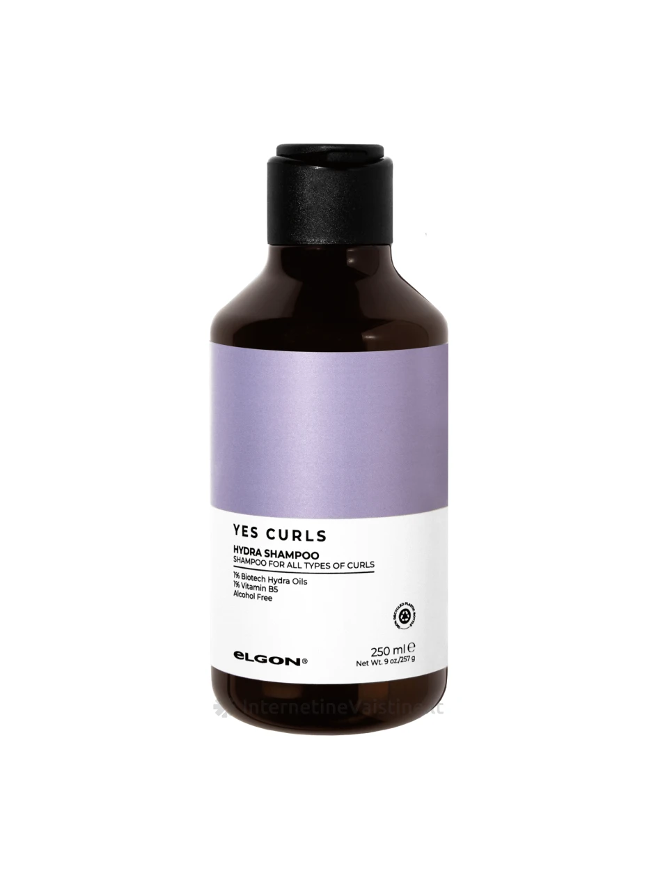 ELGON YES CURLS drėkinamasis šampūnas garbanotiems plaukams HYDRA SHAMPOO, 250 ml, Vnt | internetinevaistine.lt