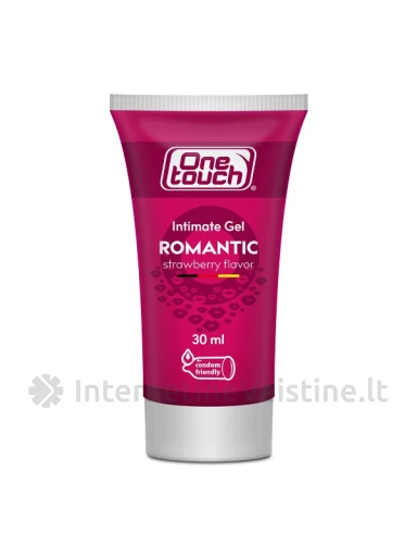 ONE TOUCH Romantic intymus gelis su braškių aromatu 30ml | internetinevaistine.lt