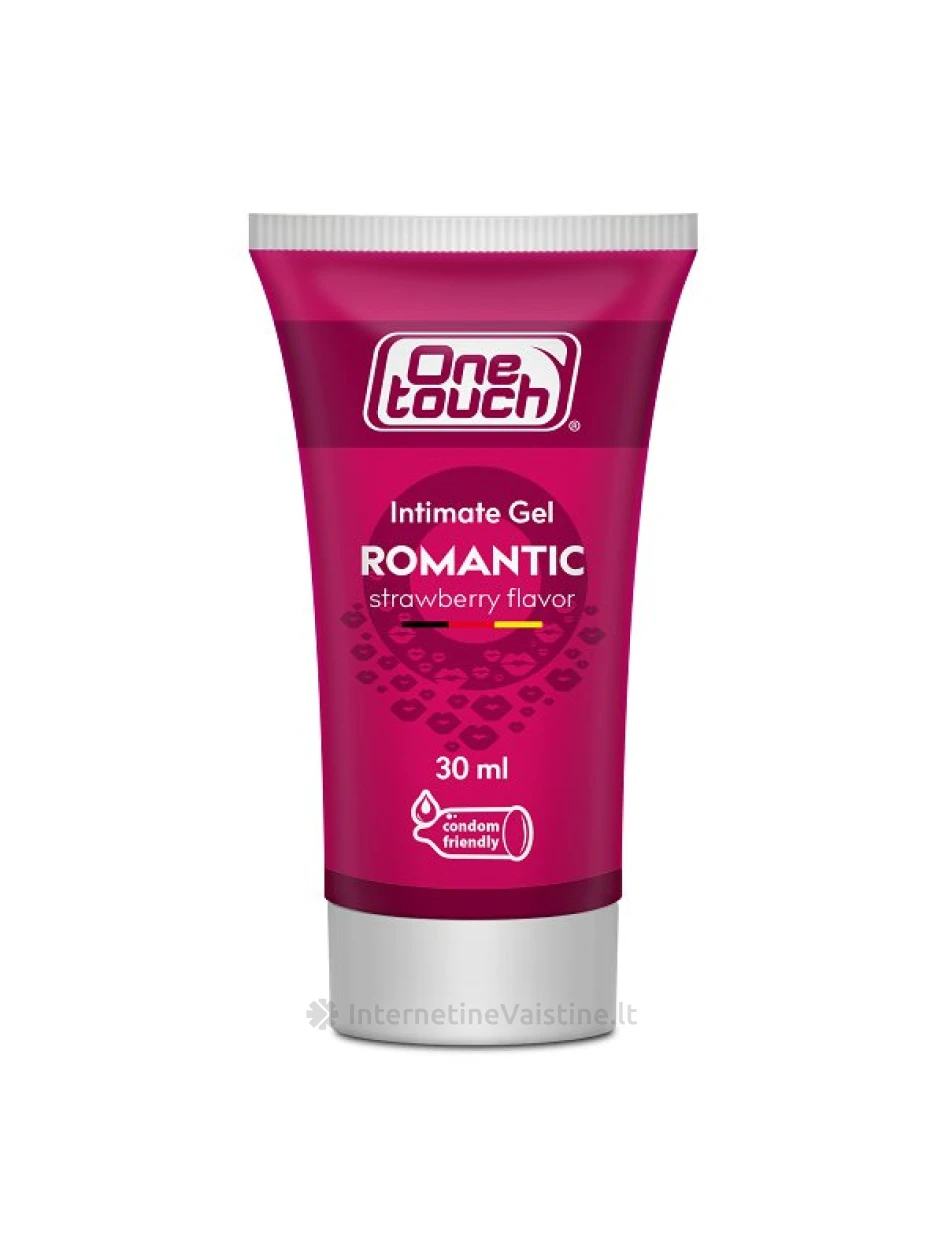 ONE TOUCH Romantic intymus gelis su braškių aromatu 30ml | internetinevaistine.lt