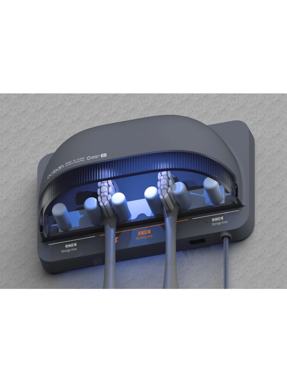 OCLEAN S1 Grey elektrinis dantų šepetėlių sterilizatorius, N1 | internetinevaistine.lt