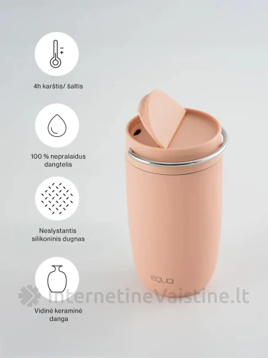 EQUA Termo puodelis Rose, 300 ml | internetinevaistine.lt