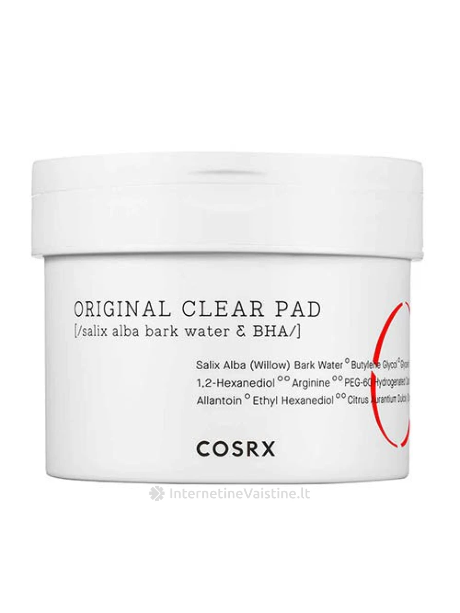 COSRX One Step Original Clear Pad padeliai veidui valom. N70, 70 vnt. | internetinevaistine.lt