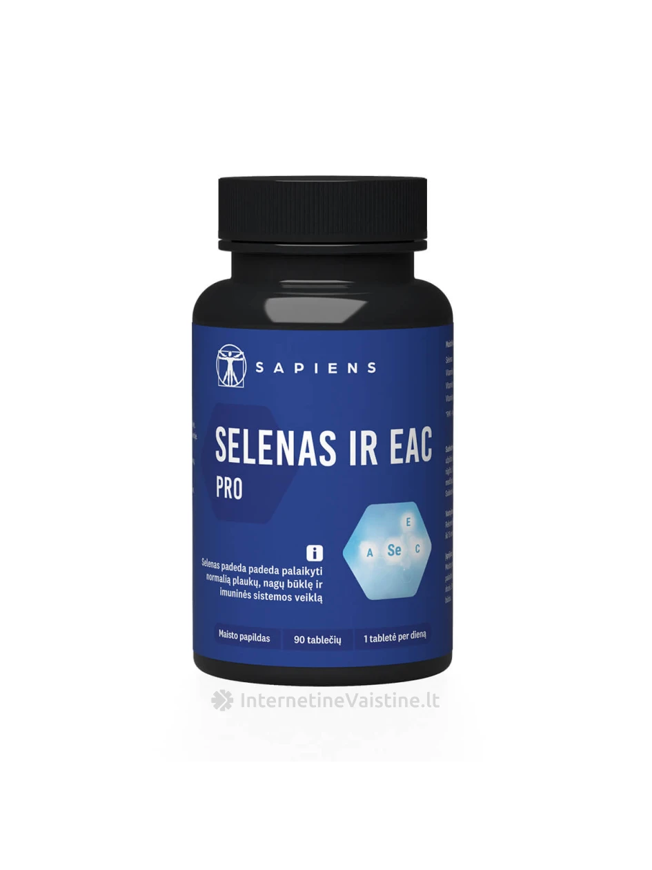 SAPIENS Selenas ir AEC PRO tab. N90 | internetinevaistine.lt