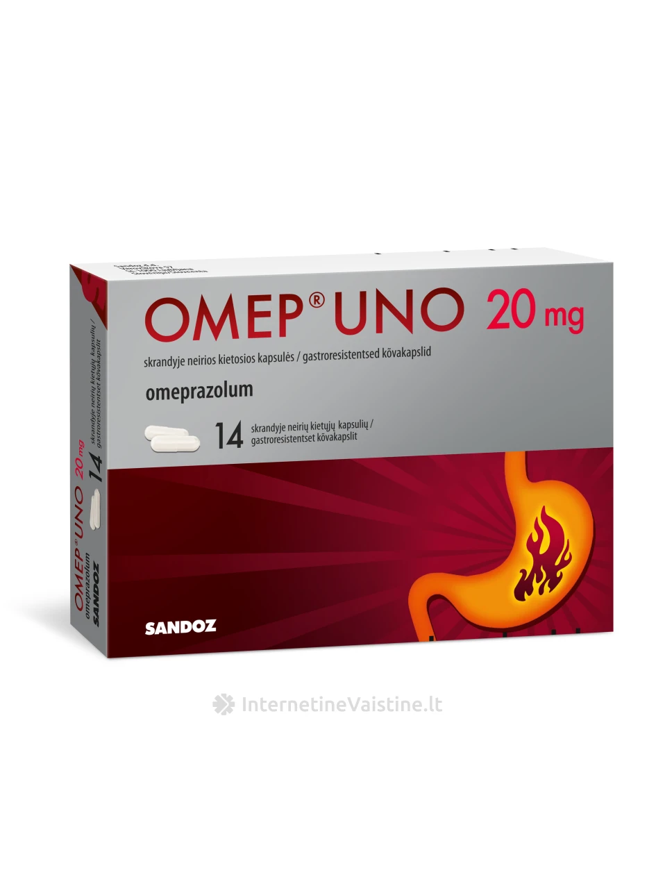 OMEP Uno 20mg skrand. neir. kiet. kaps. N14 (lizd.pl.) | internetinevaistine.lt