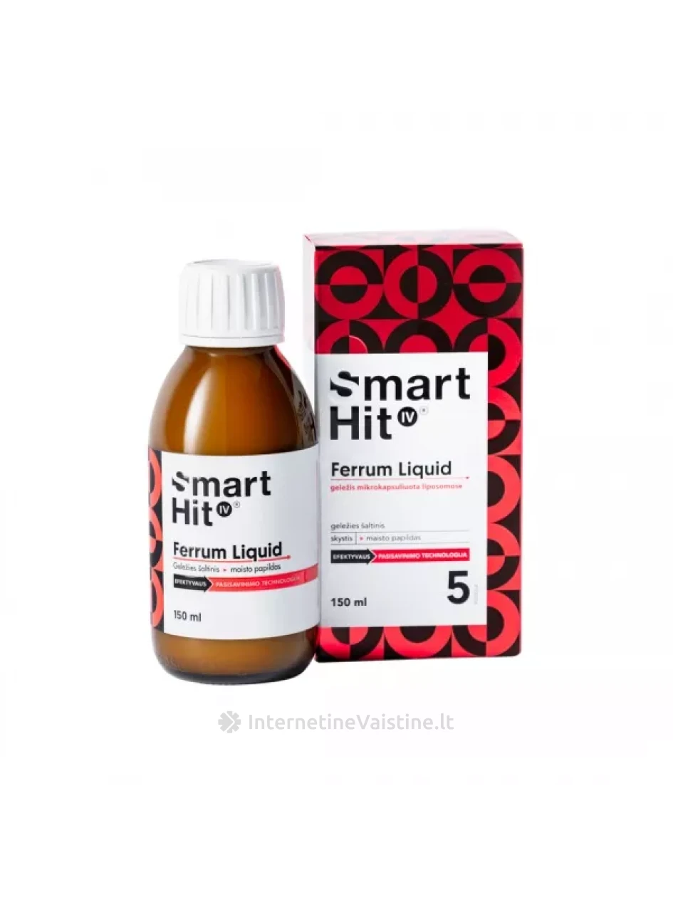 SMARTHIT IV Ferrum skyst., 150 ml, Vnt | internetinevaistine.lt