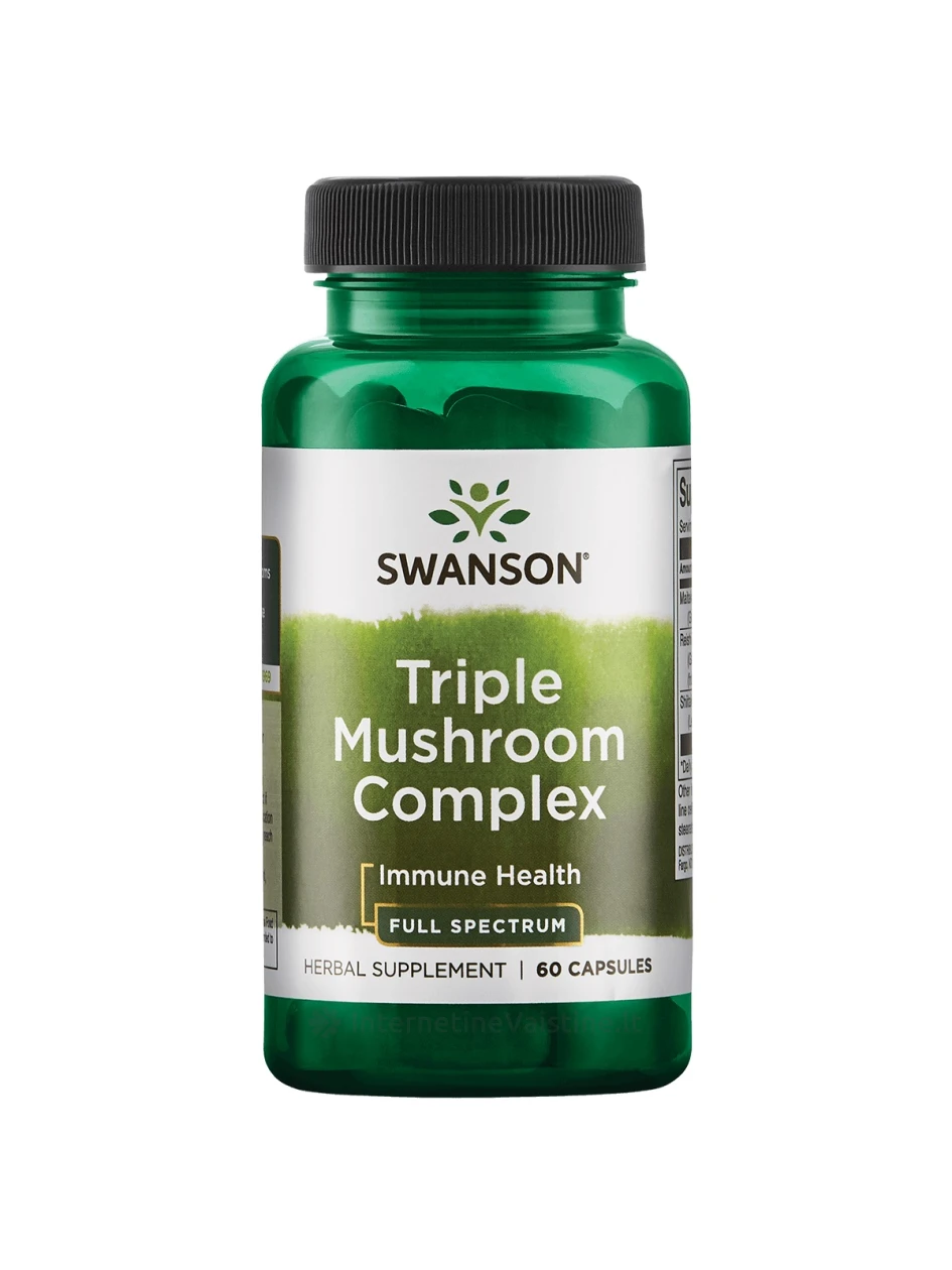 SWANSON, Maitake, Reishi, Shiitake, 60 kapsulių, N1 | internetinevaistine.lt