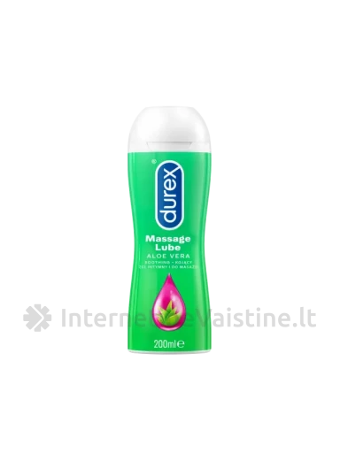 DUREX intymaus komforto ir masažo gelis ALOE VERA, 200 ml | internetinevaistine.lt