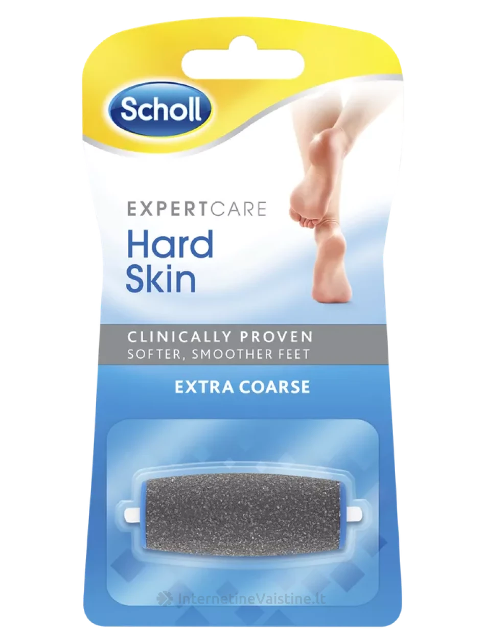 SCHOLL elektr. pėdų dildės pakaitinis volelis N1 (itin šiurkštus), Vnt | internetinevaistine.lt