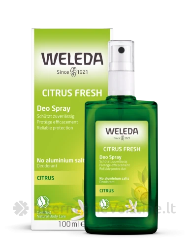 WELEDA dezodorantas purškiamas Citrus, 100 ml | internetinevaistine.lt