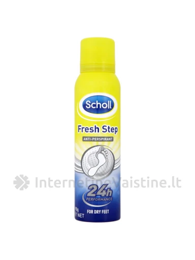 SCHOLL FRESH STEP pėdų purškiamas antipespirantas, 150 ml, Vnt | internetinevaistine.lt