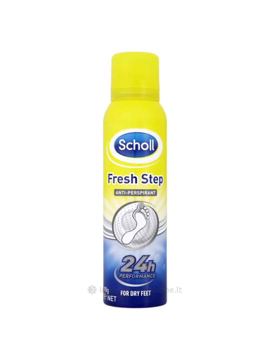 SCHOLL FRESH STEP pėdų purškiamas antipespirantas, 150 ml, Vnt | internetinevaistine.lt