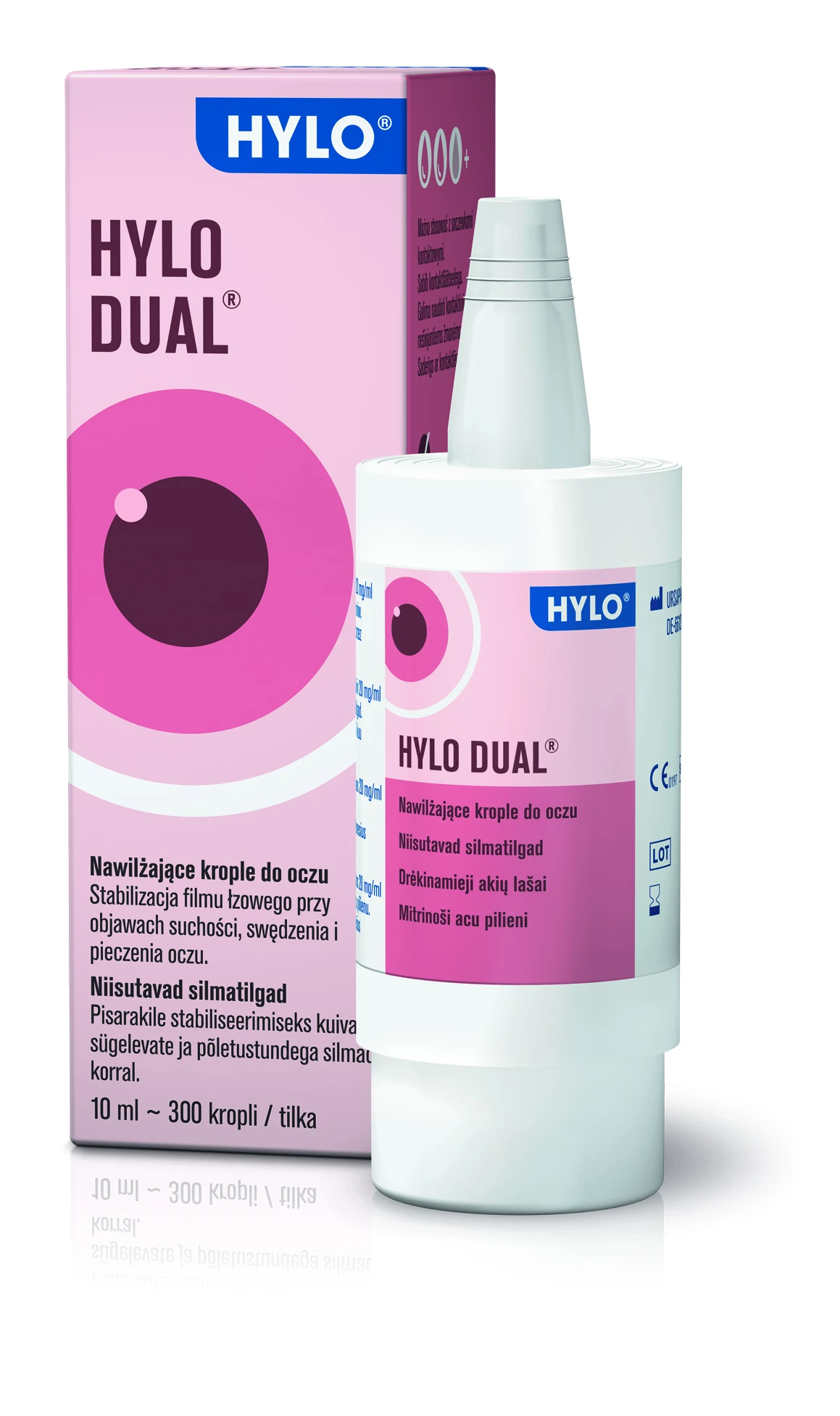Hylo Dual akių lašai, 10 ml