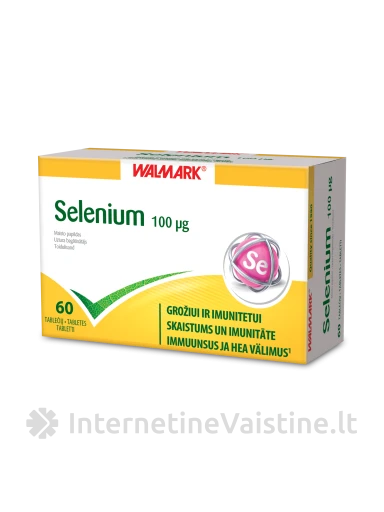 WALMARK SELENAS 100MCG, 60 tablečių, 60 tablečių | internetinevaistine.lt