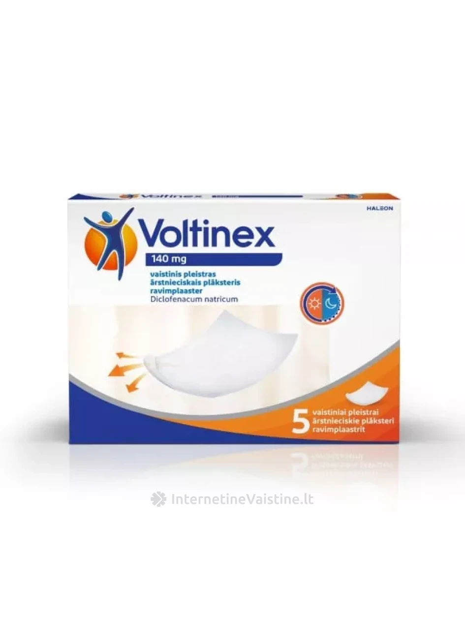 VOLTINEX 140 mg vaistinis pleistras N5 | internetinevaistine.lt