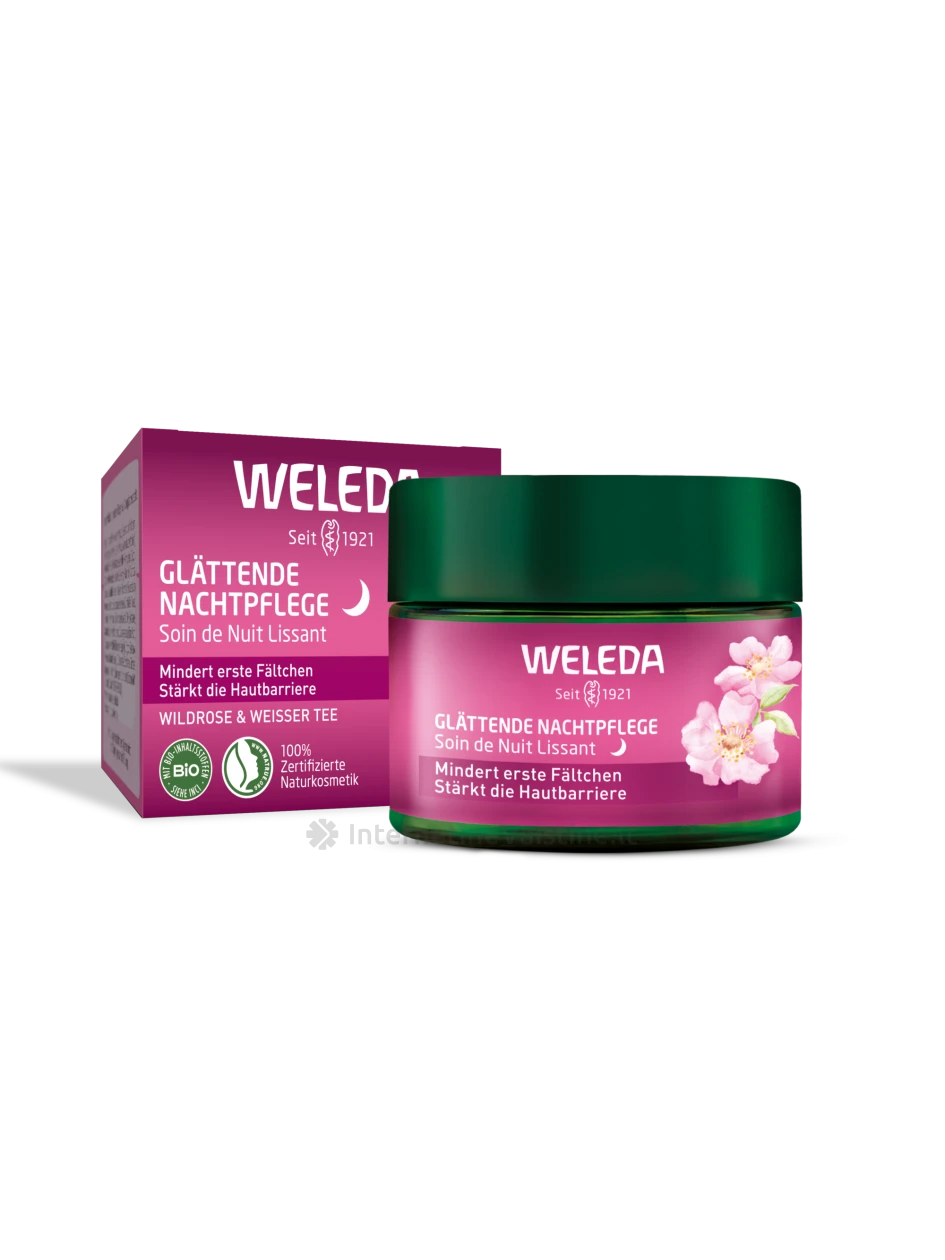 WELEDA Wild Rose/White Tea kremas veidui naktinis, 40 ml | internetinevaistine.lt