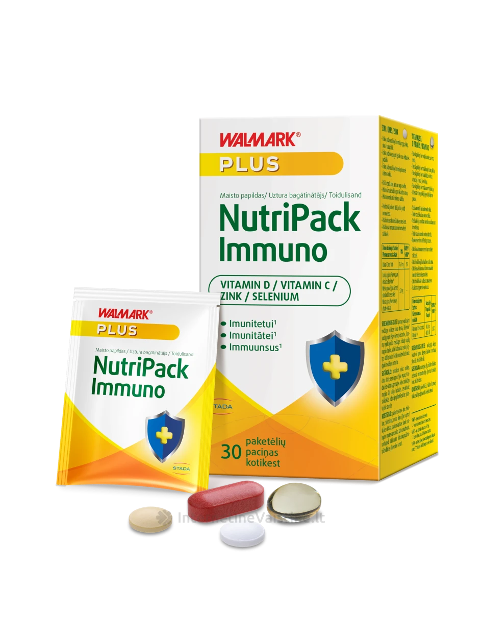 WALMARK maisto papildas NUTRIPACK IMMUNO, 30 pak. | internetinevaistine.lt