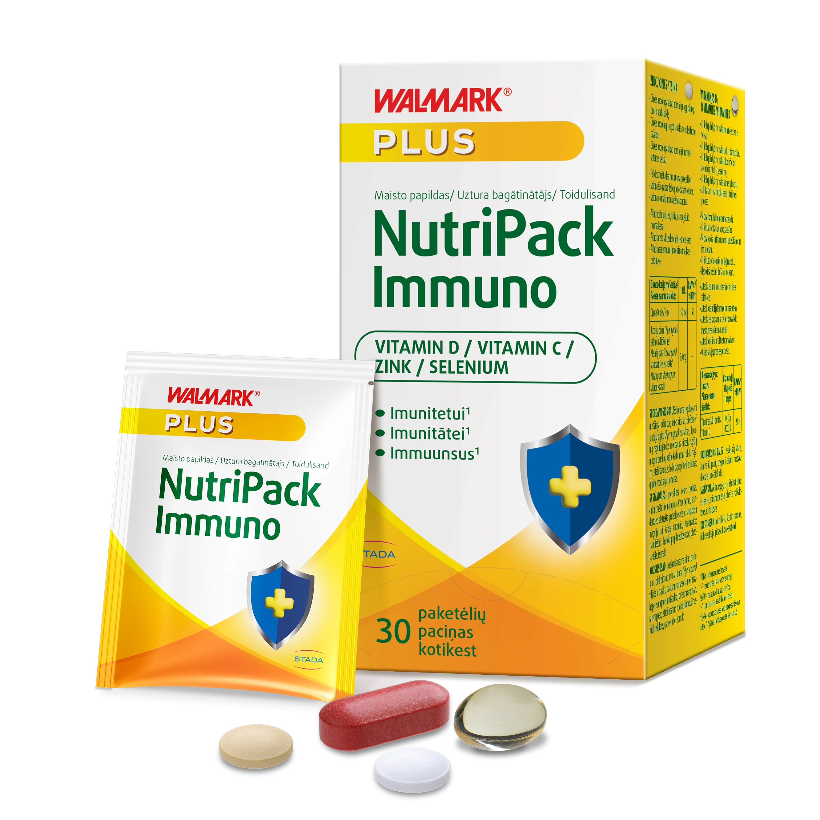 WALMARK maisto papildas NUTRIPACK IMMUNO, 30 pak.
