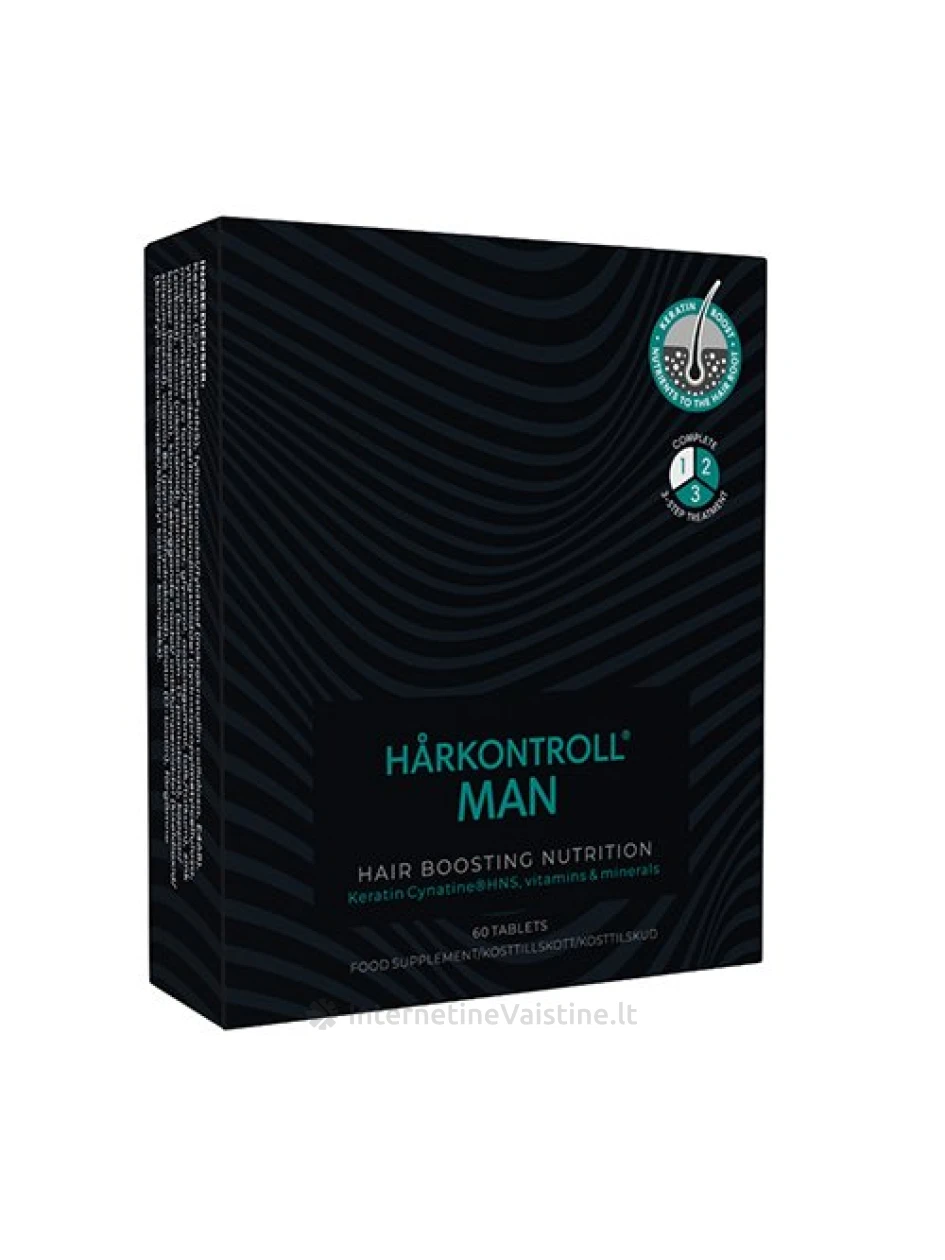 HARKONTROLL Man plaukams tab. N60 | internetinevaistine.lt