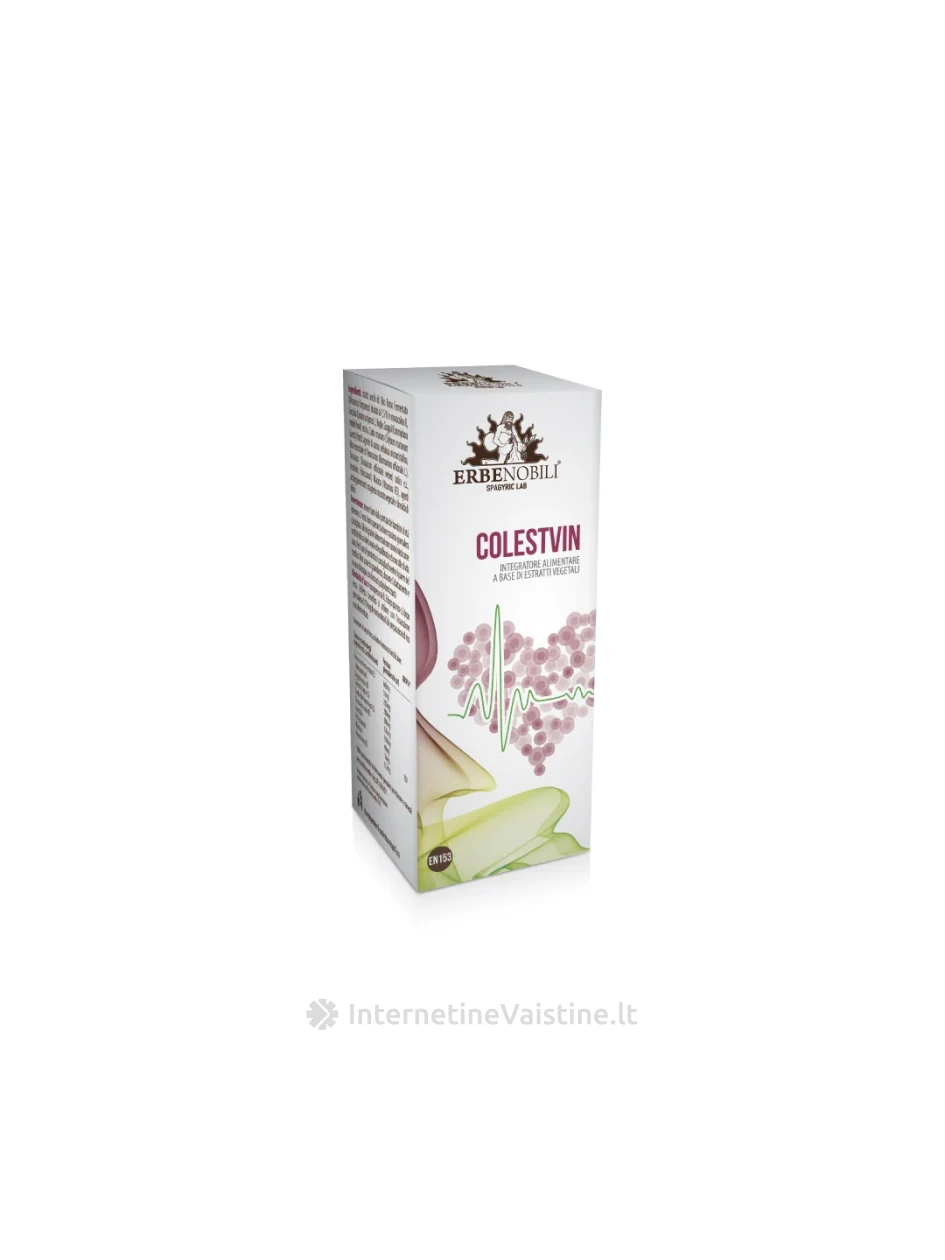 ERBENOBILI COLESTVIN – natūrali pagalba cholesterolio balansui, 60 tablečių | internetinevaistine.lt