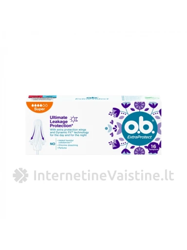 Tamponai O.B. ProComfort Extra Protect Super 16 vnt., 16vnt. | internetinevaistine.lt