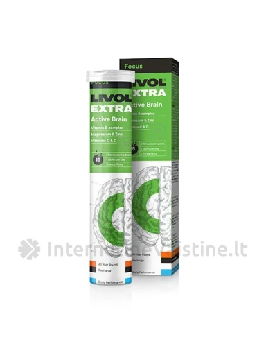 LIVOL Extra Active Brain šnypšč. tab. N15 | internetinevaistine.lt