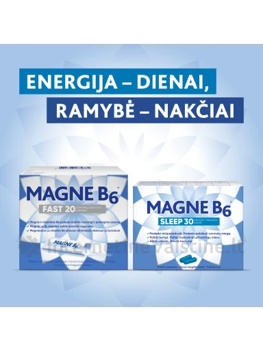 MAGNE B6 maisto papildas granulėmis FAST, N20 | internetinevaistine.lt