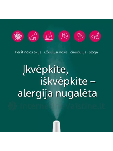 MOMETASONE TEVA 50 mcg/dozėje nosies purškalas 60 dozių | internetinevaistine.lt