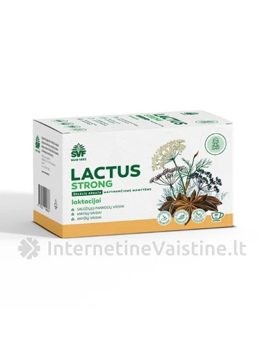 LACTUS STRONG, žolelių arbata, 1,5 g x 20 vnt. | internetinevaistine.lt