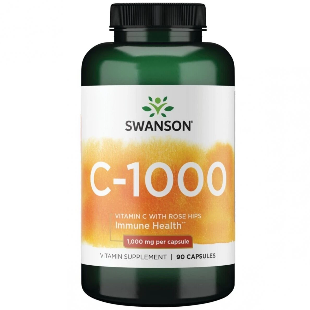 SWANSON VITAMIN C 1000mg su Erškėčių ekstr. kaps. N90