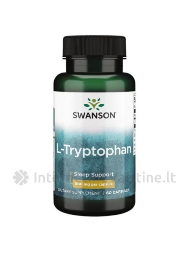 SWANSON, L-Triptofanas 500MG, 60 kapsulių, N1 | internetinevaistine.lt