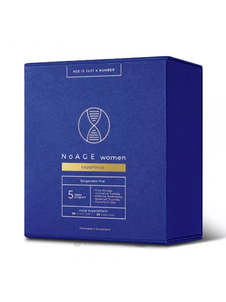 NOAGE maisto papildas WOMEN SAPPHIRUS, 25 kaps., 25 vnt. x 25 ml | internetinevaistine.lt