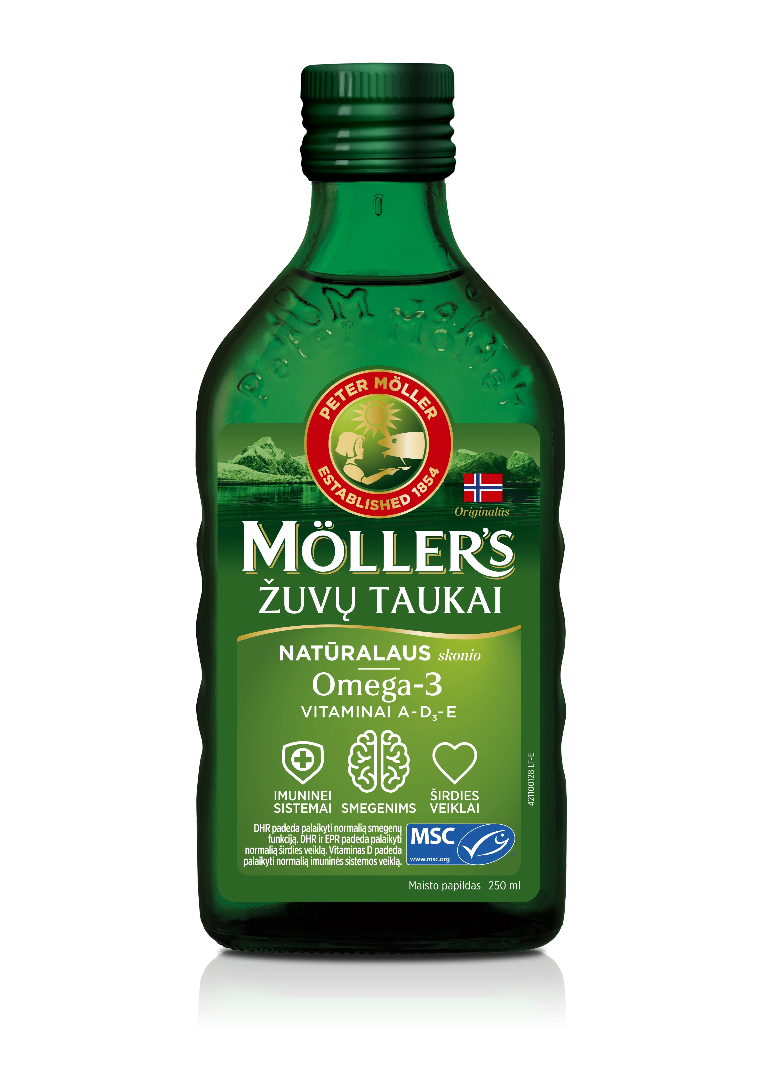 MOLLER’S ŽUVŲ TAUKAI natūralaus skonio, 250 ml