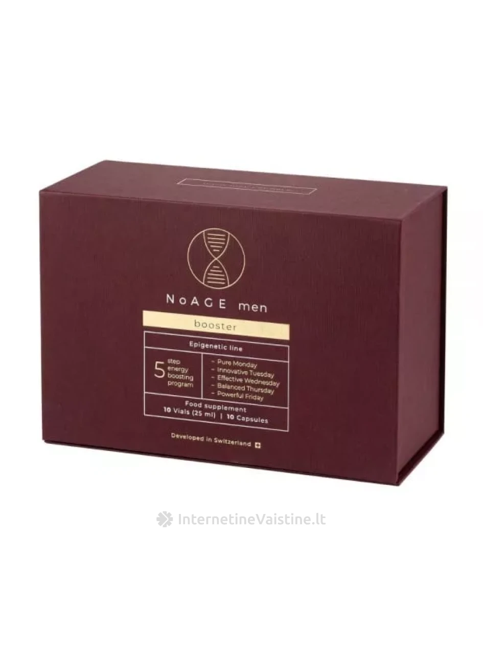 NOAGE maisto papildas MEN BOOSTER MINI, 10 kaps., 10 vnt. x 25 ml | internetinevaistine.lt
