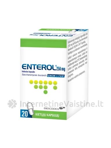 ENTEROL 250mg kiet. kaps. N20, 20 vnt. | internetinevaistine.lt
