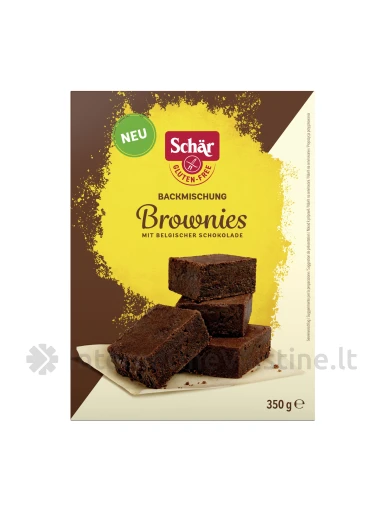 MIX BROWNIES – mišinys šokoladiniam pyragui be glitimo, 350 g | internetinevaistine.lt