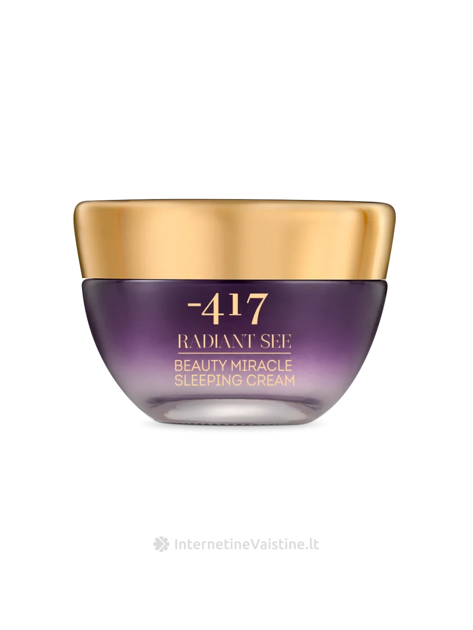 MINUS 417 Radiant See Beauty Miracle Sleeping,  NAKTINIS KREMAS VISIEMS ODOS TIPAMS , 50 ml, Vnt | internetinevaistine.lt
