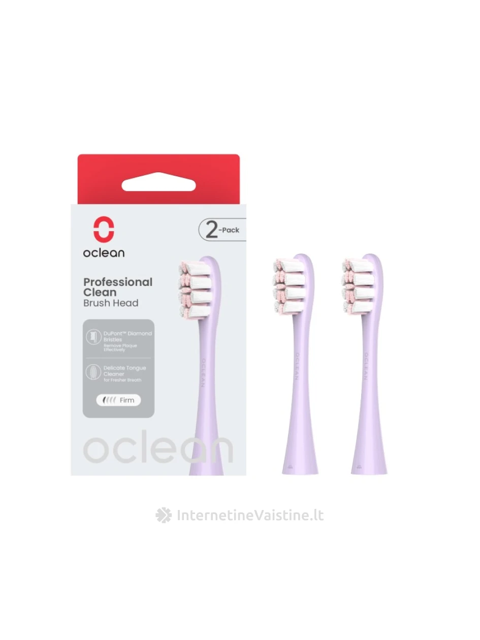 OCLEAN Professional Clean P1C13 Purple elektrinio šepetėlio galvutės, N2 | internetinevaistine.lt