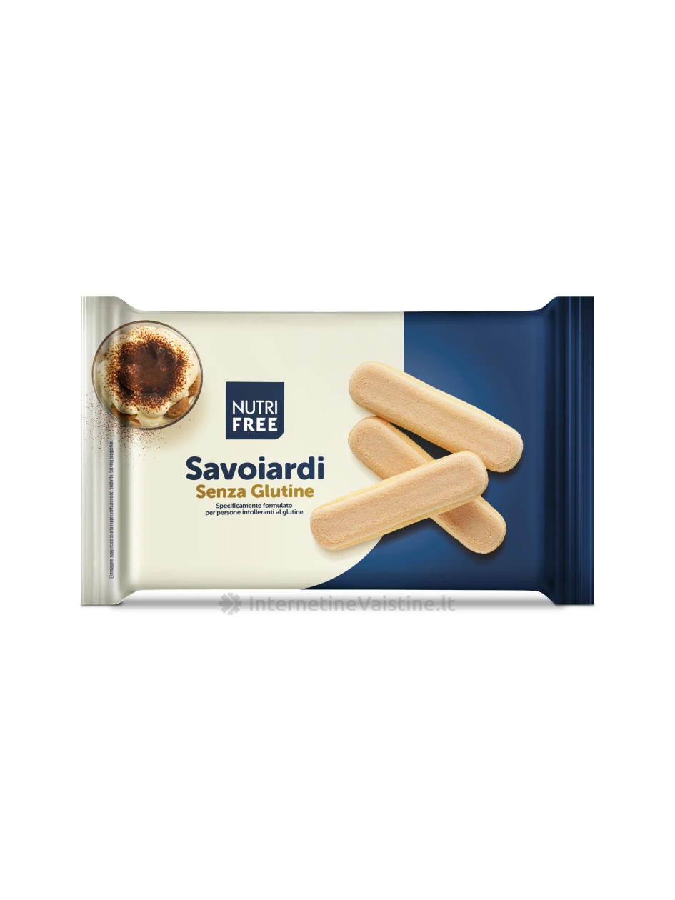 NUTRIFREE SAVOIARDI  - sausainiai be glitimo, 150g | internetinevaistine.lt