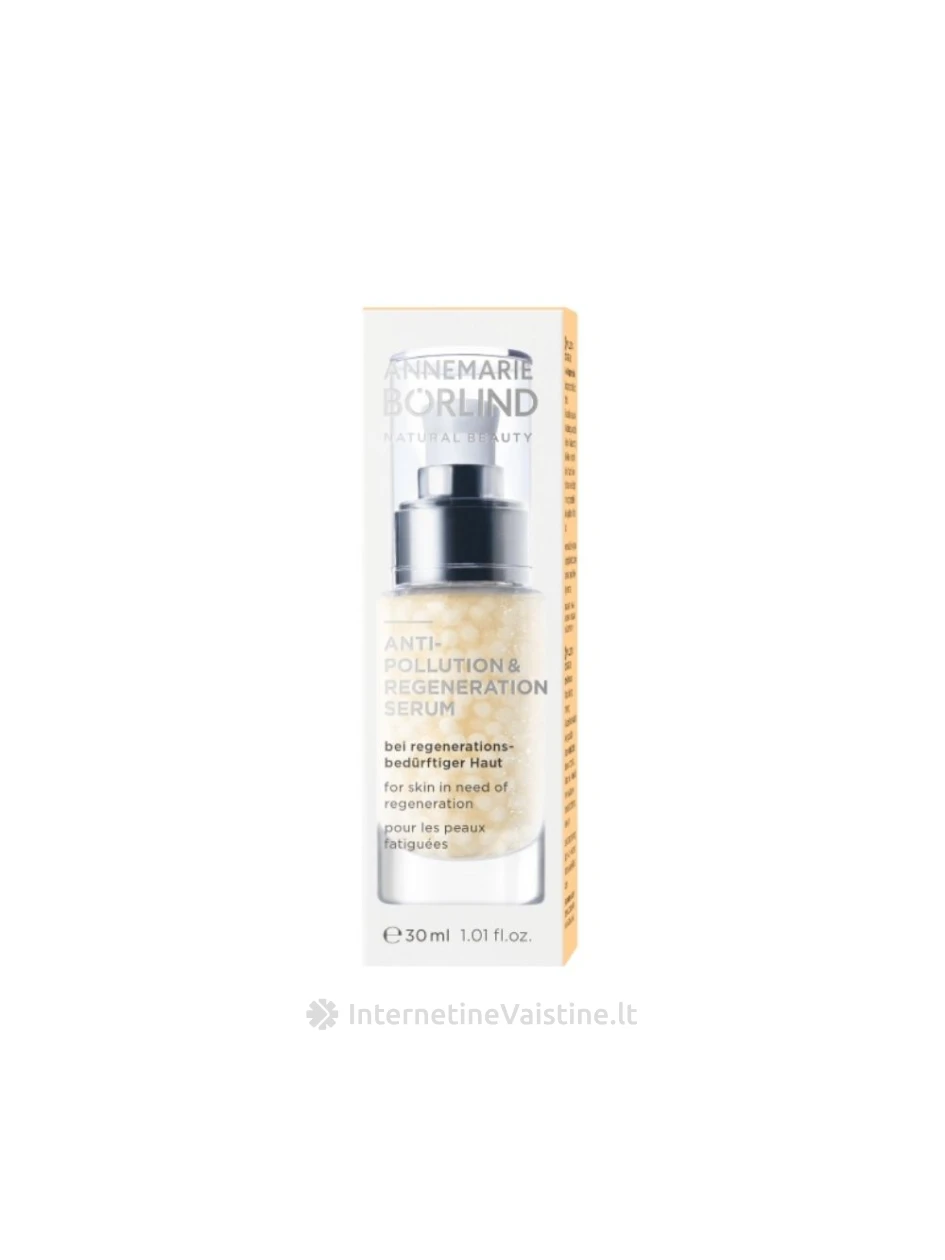 ANNEMARIE BORLIND Anti-Pollution & Regeneration serumas regener. odą, 30 ml, Vnt | internetinevaistine.lt