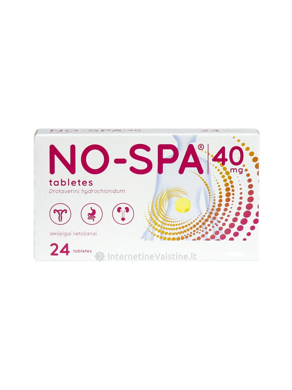 NO-SPA 40MG TAB. N24 | internetinevaistine.lt