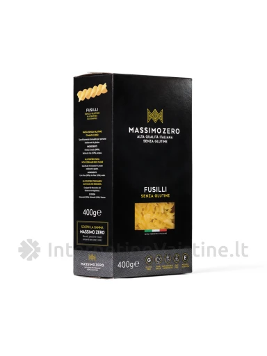 MASSIMO ZERO FUSILLI - makaronai be glitimo, 400g | internetinevaistine.lt