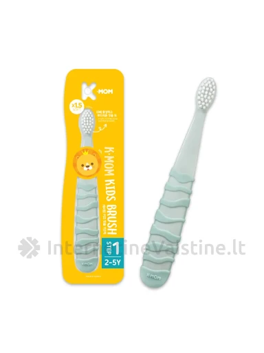 K-MOM dantų šepetėlių rinkinys (nuo 12-36mėn.) (mėtinės spalvos) | internetinevaistine.lt