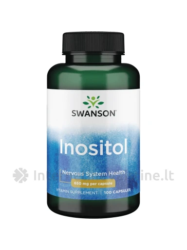 SWANSON, Inozitolis 650MG, 100 kapsulių, N1 | internetinevaistine.lt