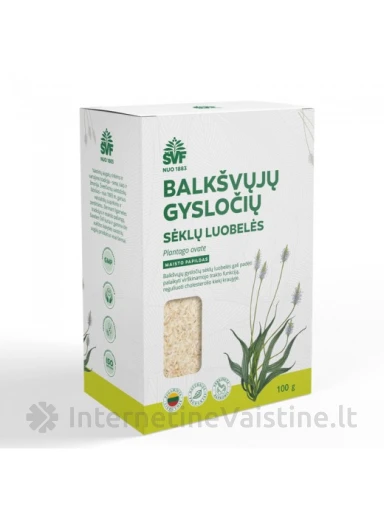 BALKŠVŲJŲ GYSLOČIŲ SĖKLŲ LUOBELĖS (SKAIDULOS) 100G | internetinevaistine.lt