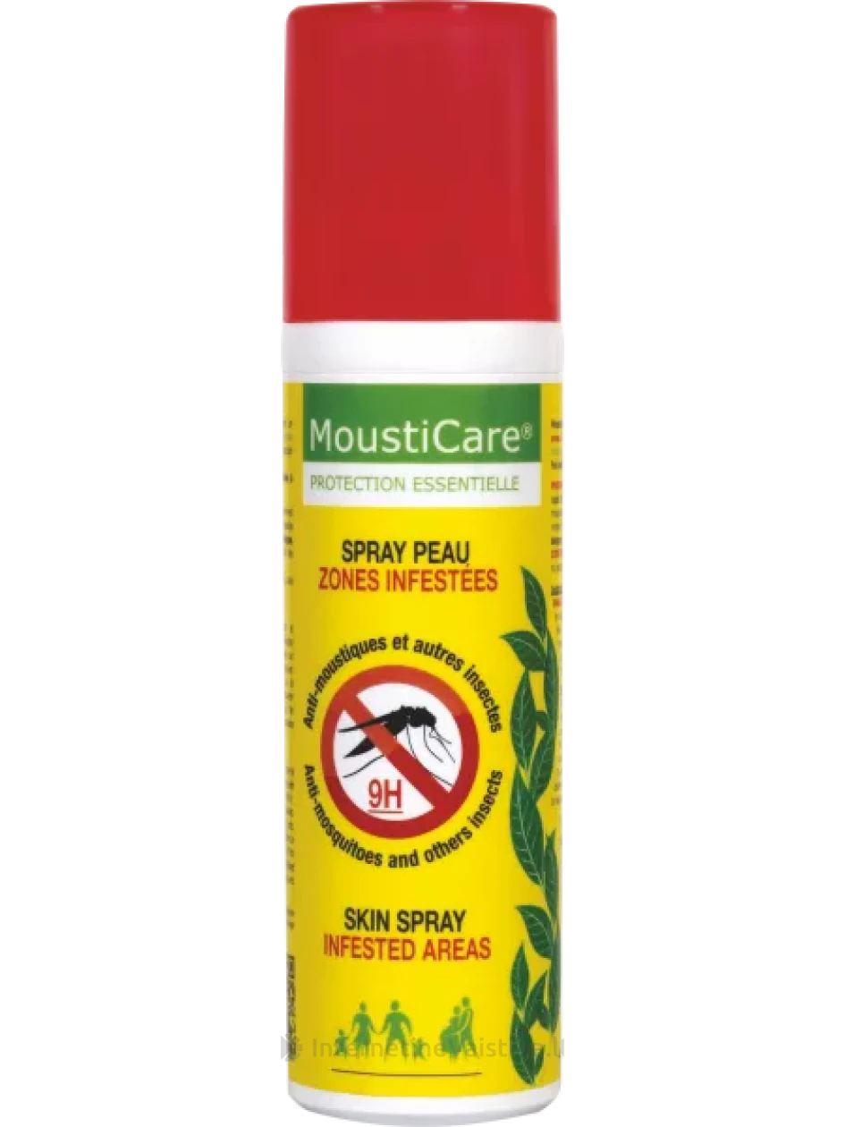 MOUSTICARE odos purškalas nuo uodų, kitų geliančių vabzdžių ir erkių Infested Areas, 75 ml, Vnt | internetinevaistine.lt