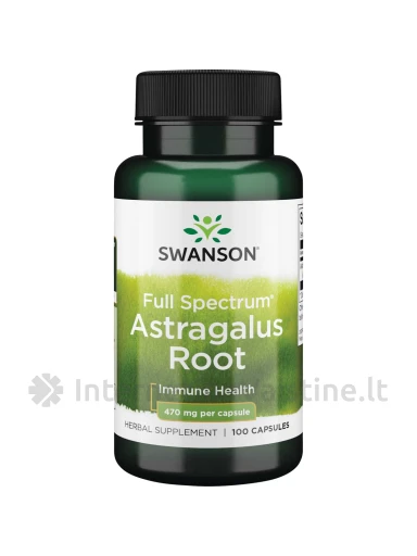 SWANSON, Astragalus (Kulkšnė) 470MG, 100 kapsulių, N1 | internetinevaistine.lt
