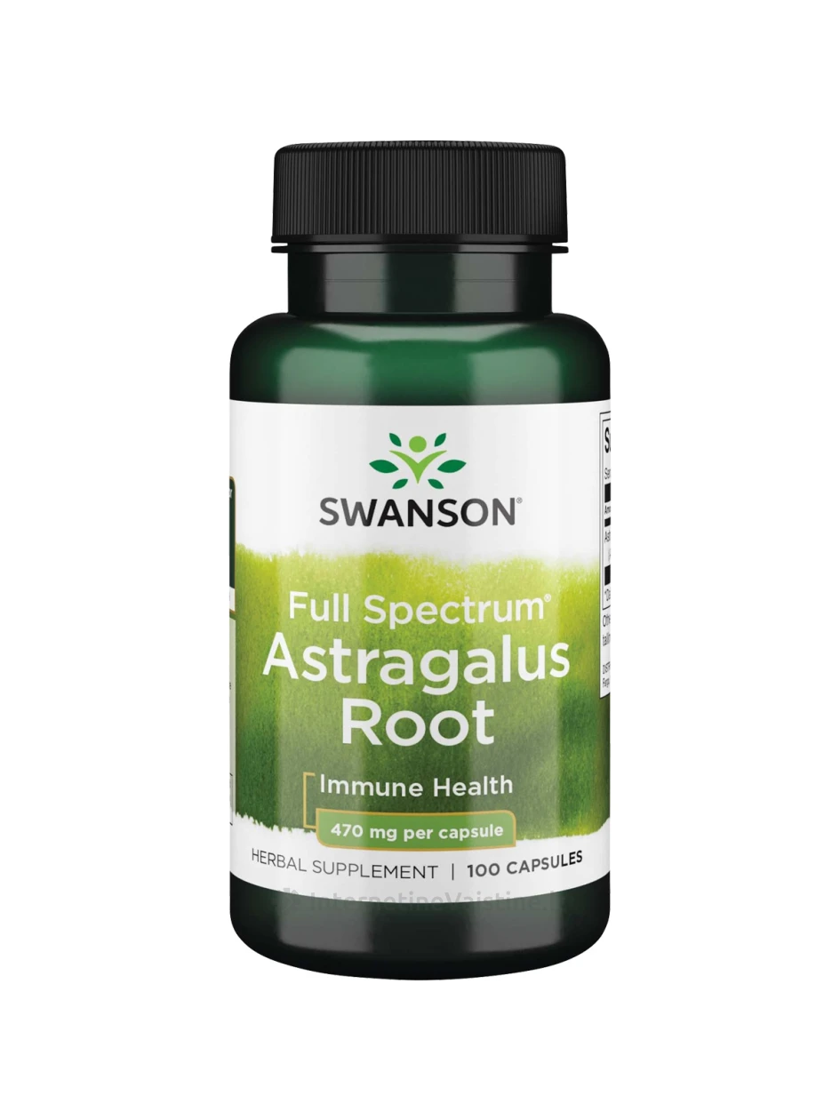 SWANSON, Astragalus (Kulkšnė) 470MG, 100 kapsulių, N1 | internetinevaistine.lt